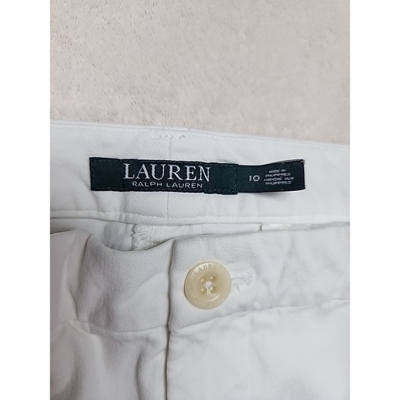 Lauren‎ Ralph Lauren Womens Bermuda Shorts Size 10 White - Picture 3 of 6